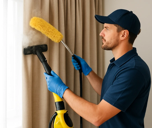 Trusted blind cleaning technician Matty Curtain Cleaning jimboomba QLD